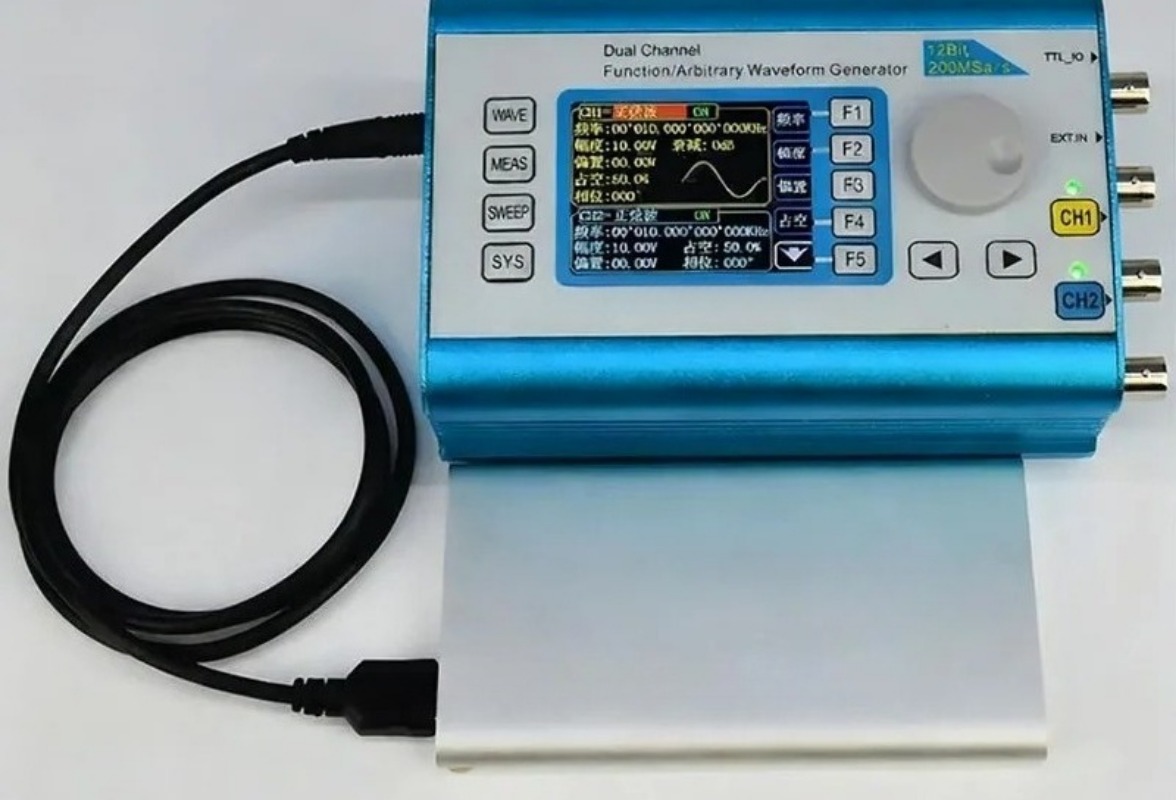 Dual Channel Arbitrary Waveform Function Generator 60Mhz - Çift Kanallı DDS Fonksiyon Sinyal Jeneratörü